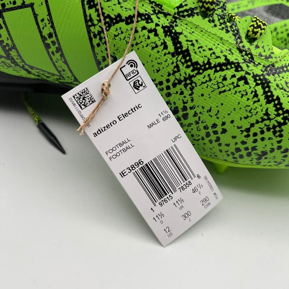 Adidas Adizero Electric Football Cleats Mens 12 Lime Green Black Graphic‎